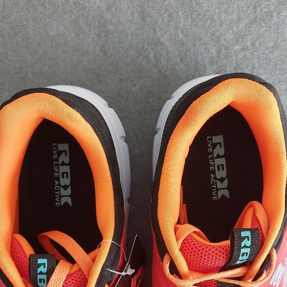 RBX Forge-M Men's Running Shoes Vibrant Orange Neon Wide Width Size 11W NWT - Picture 2 of 7